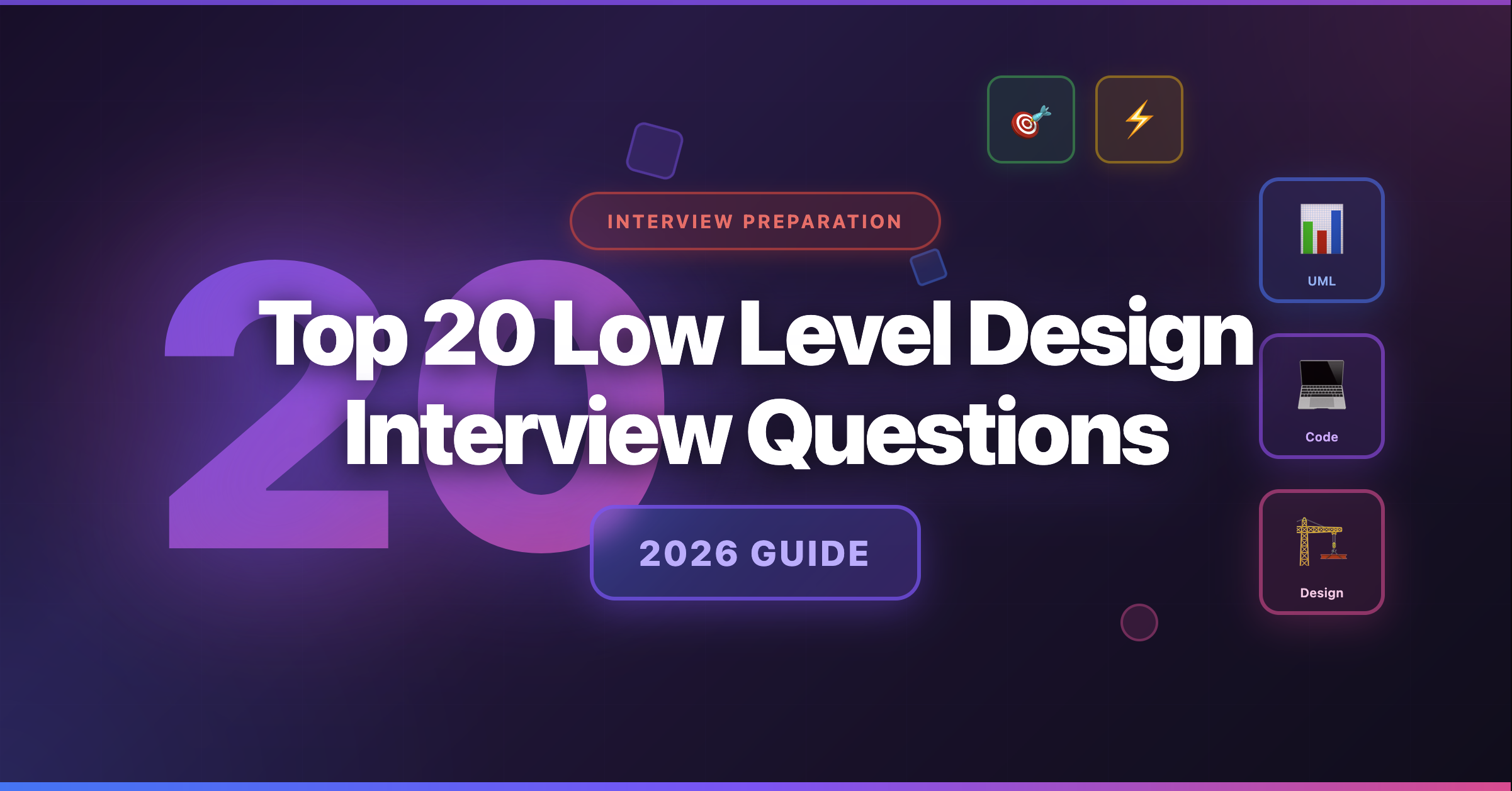 Top 20 Low Level Design Interview Questions [2026 Guide]